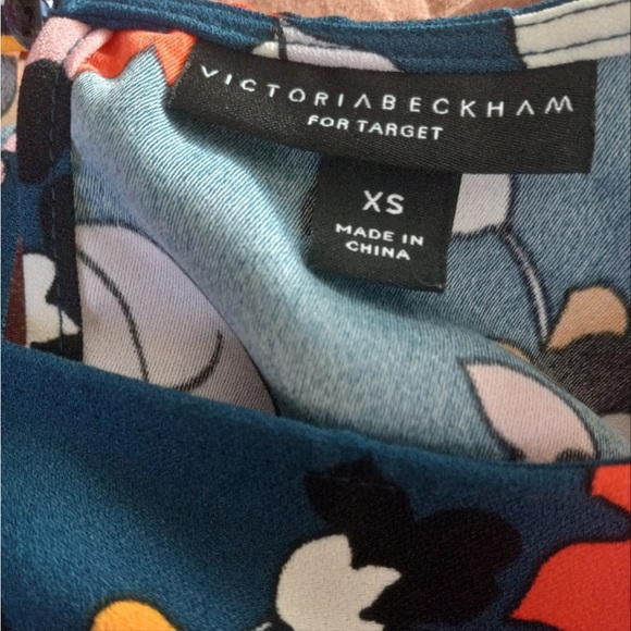 Victoria Beckham for Target Navy Floral Blouse Size XS. Excellent Condition. - Picture 3 of 10